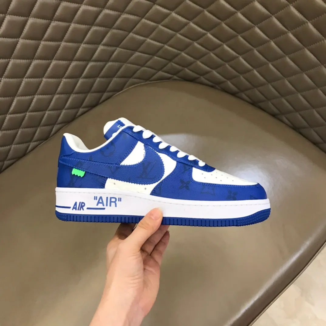 Men's shoes 💰p420 "*OUIS *UITTO*" x OFF-WHITE x Nike tripartite collaboration! Trendy and cool men's casual sports shoes with unrivaled color matching. The design idea basically continues the style of THE TEN. The Swoosh line and tongue label have a very familiar visual effect and are both fashionable and trendy! A must-have for fashionistas! The effect on your feet is absolutely stunning! Size: 38-45